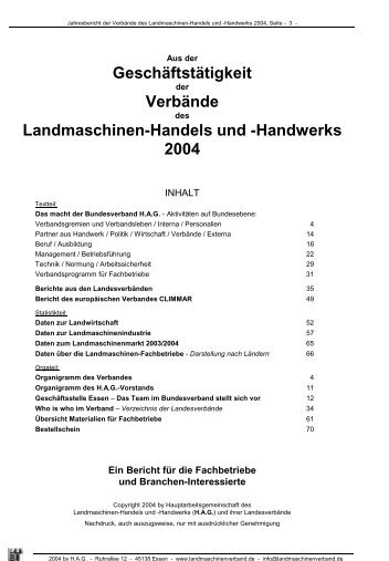 Handwerks 2004 - Landtechnische Verbände Handel und ...