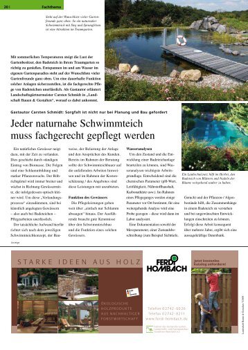 Artikel lesen - Teich und Garten