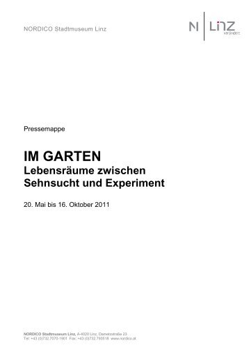 IM GARTEN Lebensräume zwischen Sehnsucht und ... - Nordico