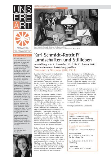 Karl Schmidt-Rottluff Landschaften und Stillleben - Gesellschaft zur ...