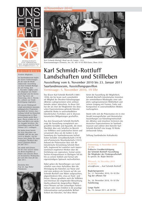 Karl Schmidt-Rottluff Landschaften und Stillleben - Gesellschaft zur ...