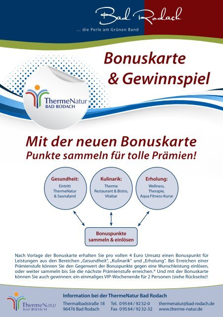 Bonuskarte & Gewinnspiel Mit der neuen Bonuskarte Punkte ...