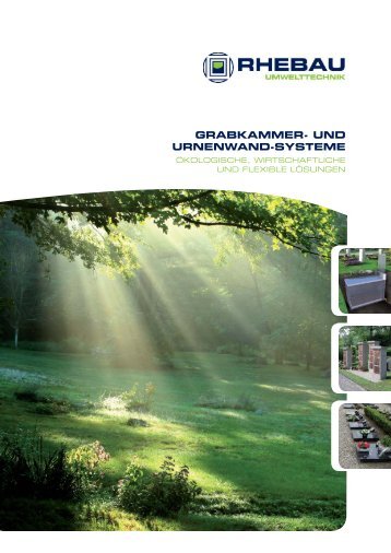 GRABKAMMER- UND URNENWAND-SYSTEME - Rhebau GmbH