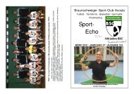Sport - Echo Nr. 314 März 2010 - BSC-Echo.de