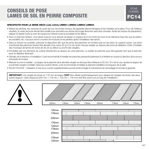 CATALOGUE LVT DALLES et LAMES 2022 PRCA36