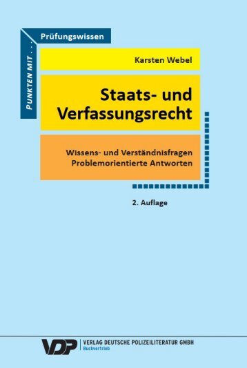 Prüfungswissen Staats- und Verfassungsrecht - Leseprobe