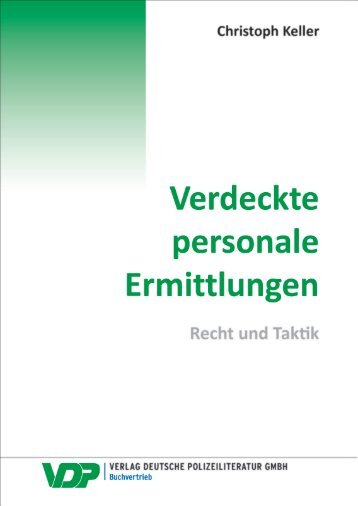 Verdeckte personale Ermittlungen - Leseprobe