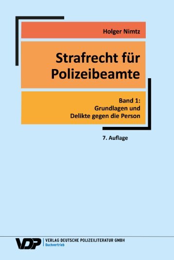 Strafrecht für Polizeibeamte Band 1 - Leseprobe