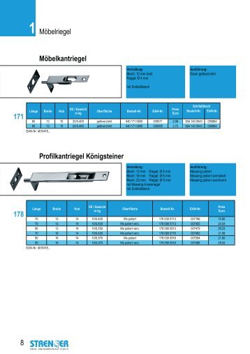 Gesamtkatalog Riegel - Heinrich Strenger GmbH