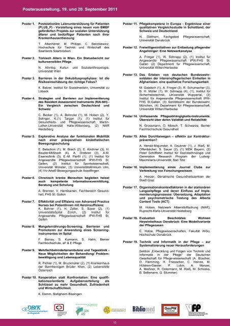 3-Länderkonferenz Pflege und Pflegewissenschaft - Amiando