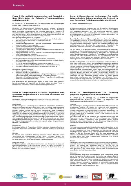 3-Länderkonferenz Pflege und Pflegewissenschaft - Amiando