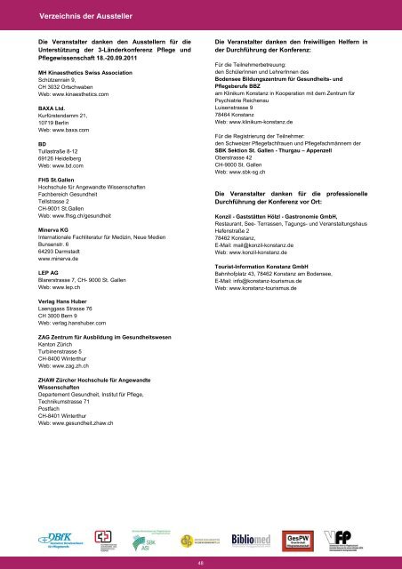 3-Länderkonferenz Pflege und Pflegewissenschaft - Amiando