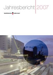 Jahresbericht 2007 - Handelskammer beider Basel