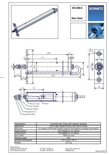 ATS-500-K Door closer - Albert Schnetz