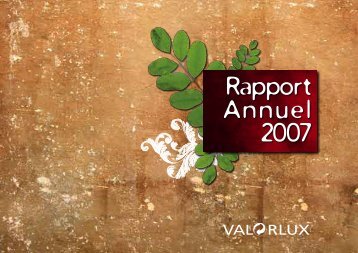 Rapport Annuel 2007 - Valorlux