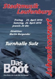 JahreskonzertJahreskonzert - Stadtmusik Laufenburg