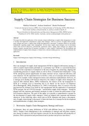 Supply Chain Strategies for Business Success