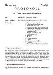 Damenriege Protokoll GV 09 - Turnverein Rapperswil-Jona