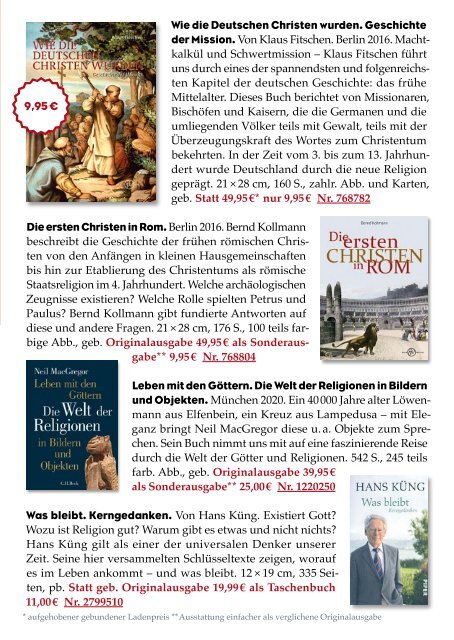 Frölich & Kaufmann 21. Versandkatalog 2020