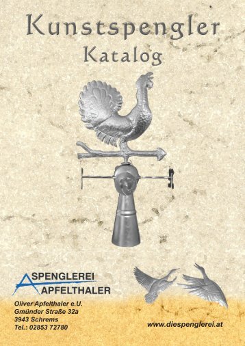 Katalog downloaden - Spenglerei Apfelthaler