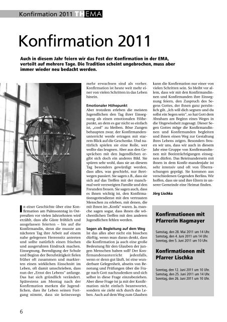Gemeindebrief 2011 - Apr - Mai - Evangelische Ernst Moritz Arndt ...