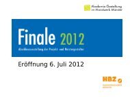 Finale 2012 - Akademie Gestaltung
