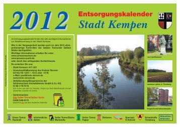 Kalender Kempen 12 - Schönmackers Umweltdienste GmbH & Co KG