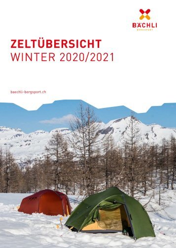 Zeltübersicht - Winter 2020/2021