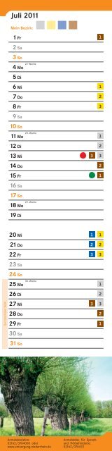 Abfallkalender 2011