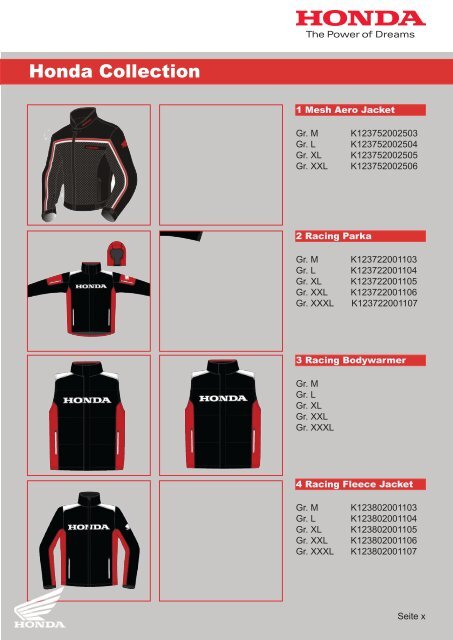 Honda Merchandising - Cyclerep