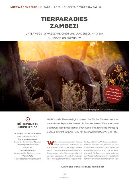 Afrika Broschüre 20/21 - Schweizer Preise