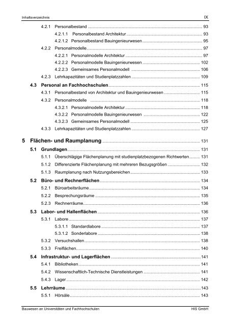 Bauwesen an Universitäten und Fachhochschulen