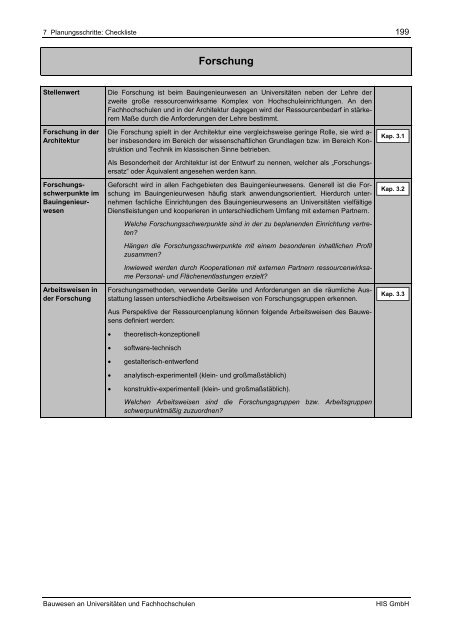 Bauwesen an Universitäten und Fachhochschulen