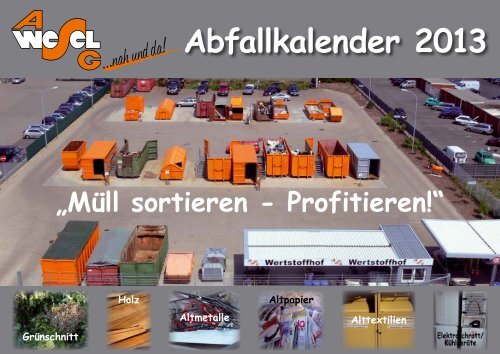 Abfallkalender 2013 - ASG Wesel