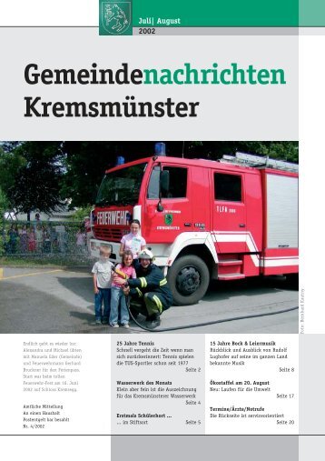 Gemeindenachrichten Juli/August 2002 - Marktgemeinde ...