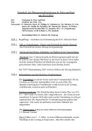 Protokoll der PGR-Sitzung vom 28.02.12 - Pfarreiengemeinschaft St ...