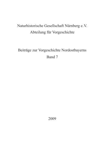 Naturhistorische Gesellschaft Nürnberg e.V. Abteilung für ...