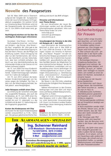 Gemeindezeitung 2009/4 (9,59 MB) - Mistelbach