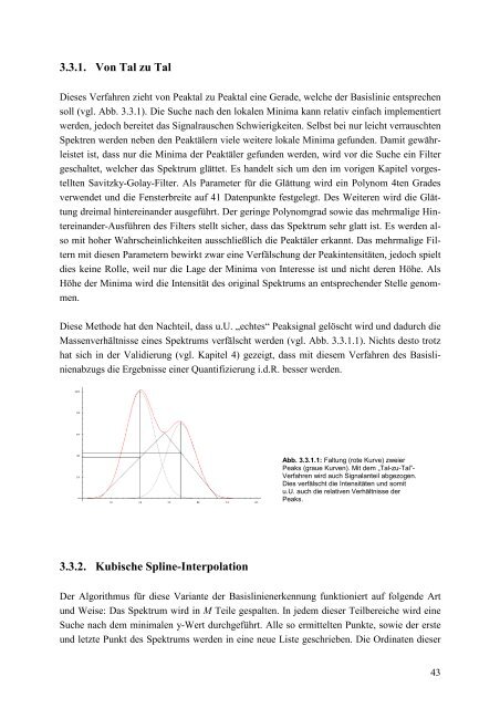 Quantitative Analyse von Protein-Massenspektren