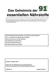 Das Geheimnis der 91 essentiellen Nährstoffe