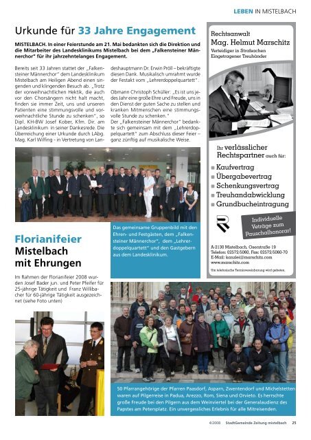 Städtepartnerschaft - Mistelbach