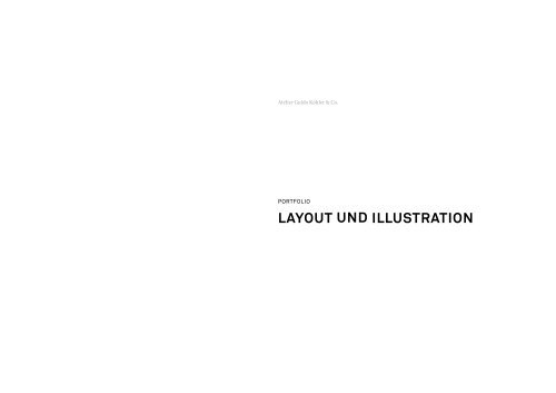 portfolio und layout - Atelier Guido Köhler & Co