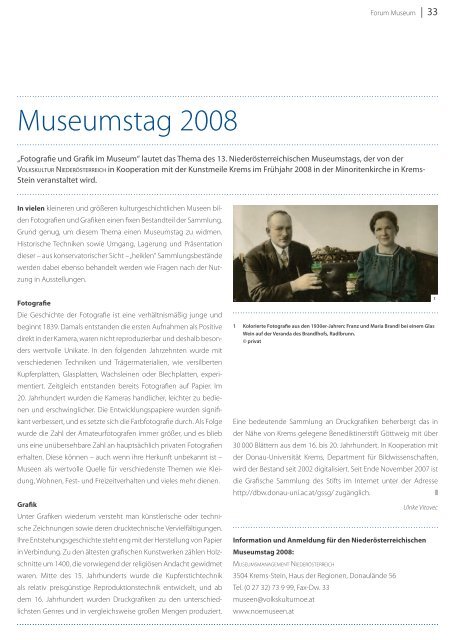 Ein Denkmalhof im Schmidatal - Museumsmanagement ...