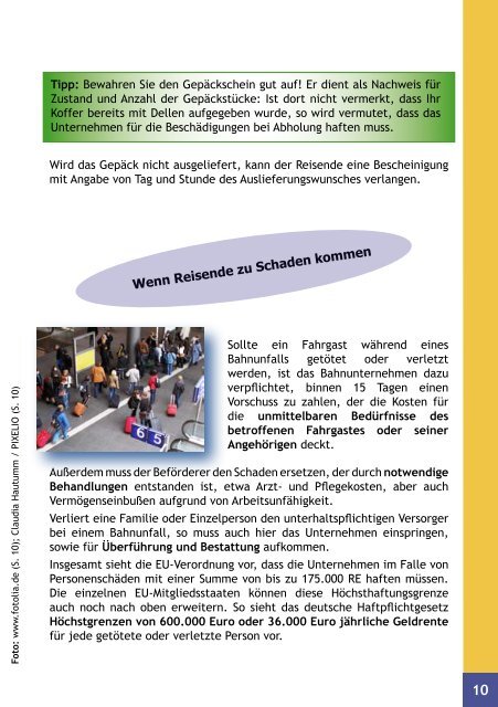 FAHRGASTRECHTE: Clever Reisen! - BMELV