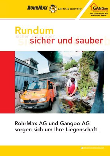 sicher und saub sicher und sauber - ROHRMAX GmbH
