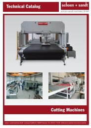 Technical Catalog Cutting Machines - schoen + sandt machinery