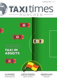 Taxi Times München - 3. Quartal 2020