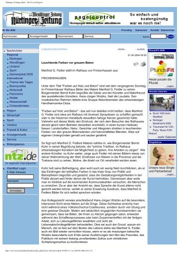 Nürtinger Zeitung online - Ihr Tor zur Region - MF-Dienstleistungen