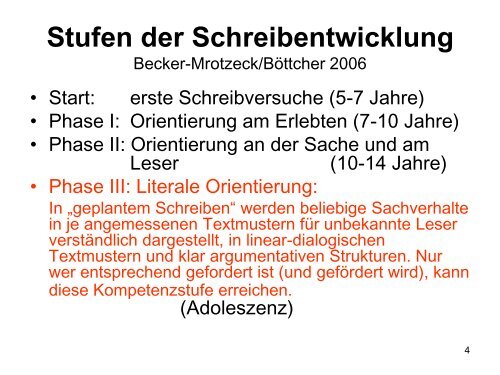 Deutsch als Zweitsprache - DaZ Deutsch für alle - Literalität