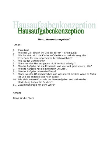 hausaufgaben